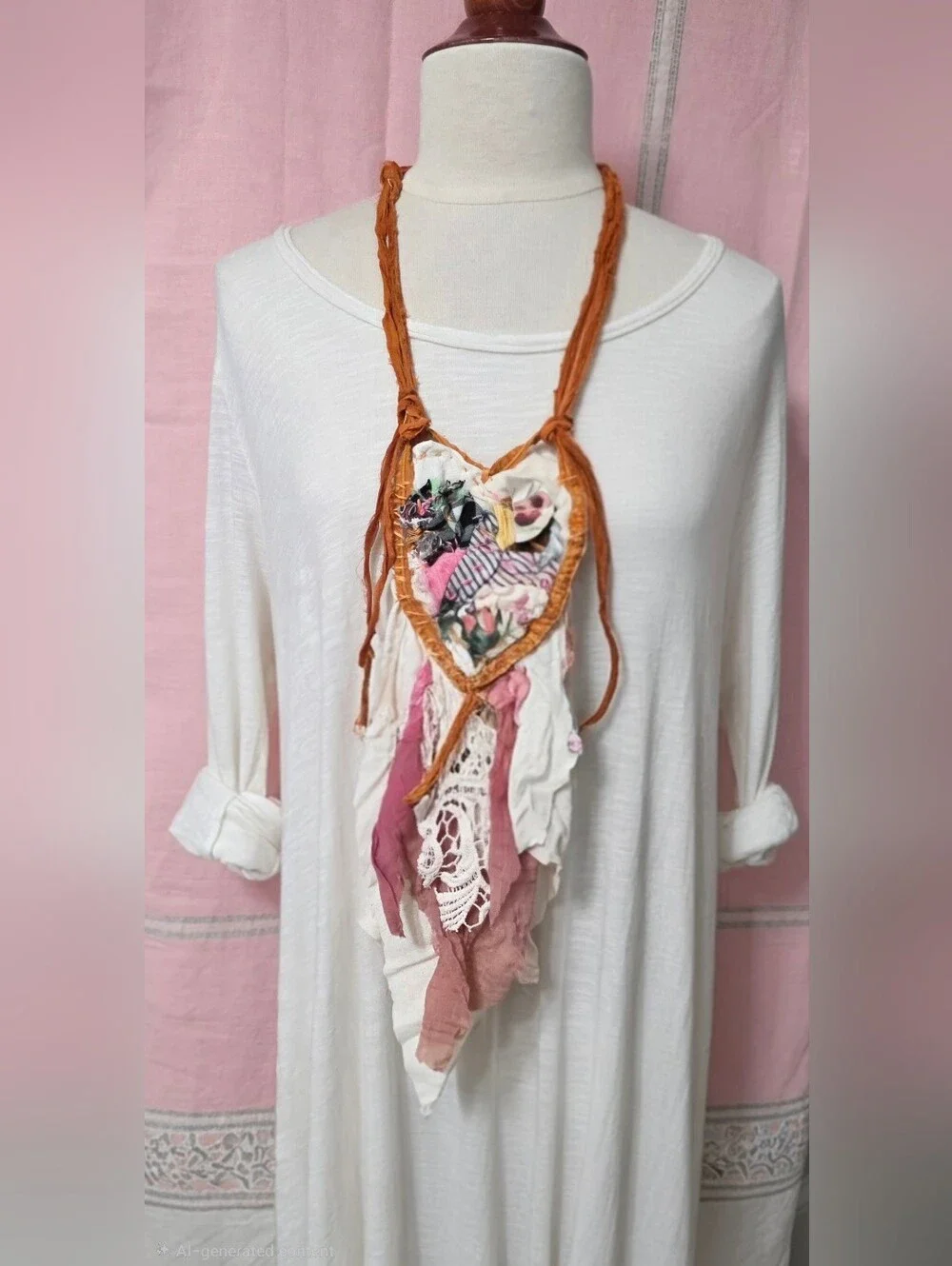 JABOT🩷 IN PROGRESS MOSSIE ANNA ARTISAN DESIGN🩷 NWT OOAK
